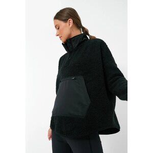 Tuckernuck Sport Black Fleece Cady Quaarter Zip Size M/L